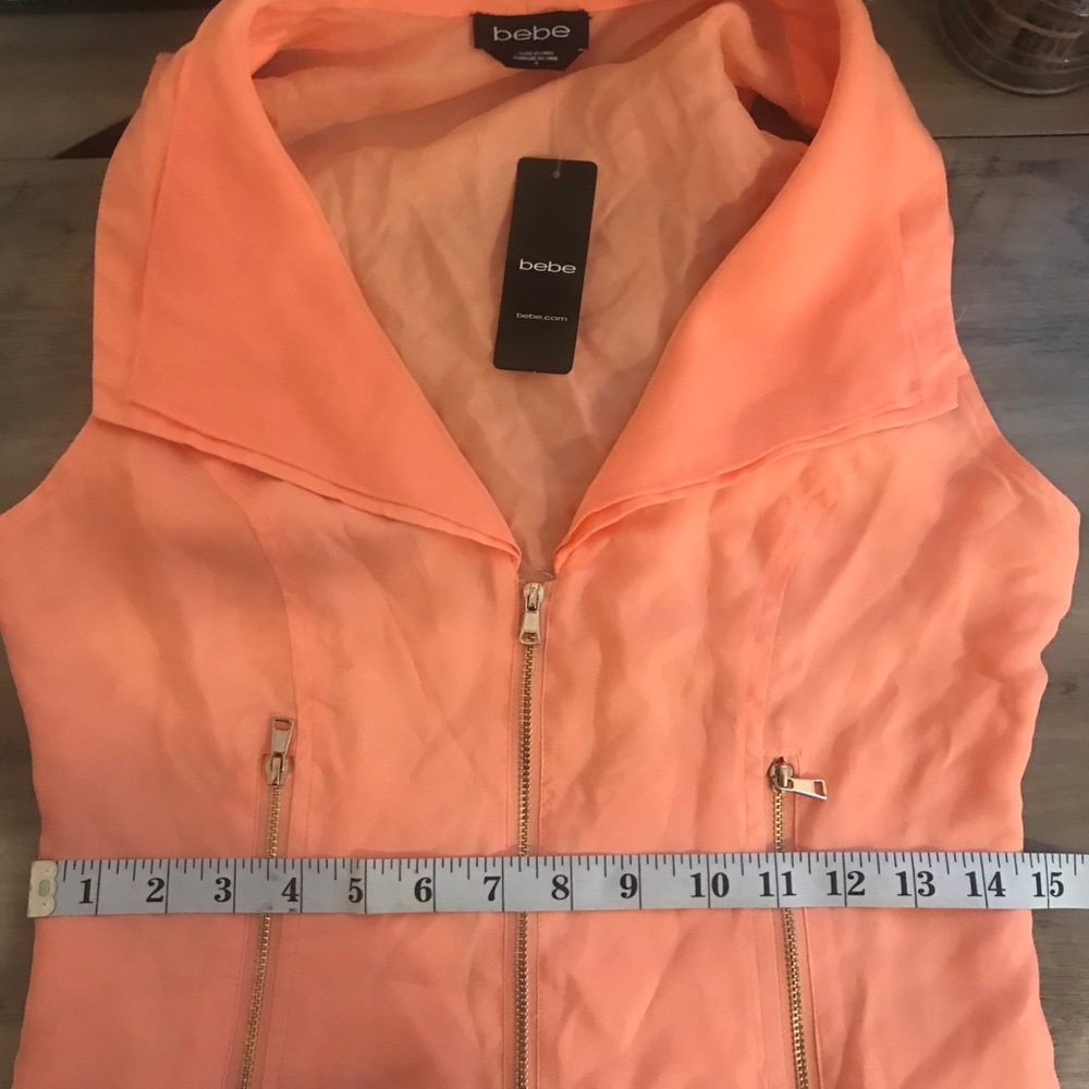 🧡Bebe Casey Flutter Vest NWT🧡 - Picture 7 of 8